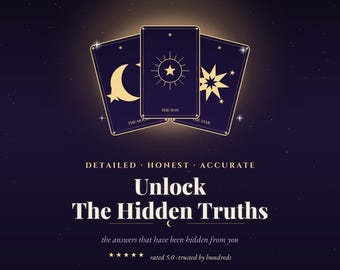Descubre verdades y emociones ocultas: Lectura de Tarot Psíquico - Mismo día