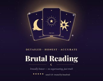 Brutal Tarot Reading: Honest Psychic Spiritual Advice - Same Day