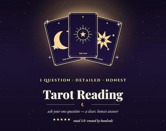 One Question Tarot Reading: Personalized Psychic Insight - Same Day