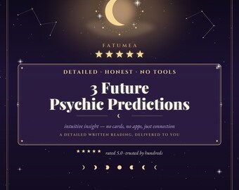 3 predicciones psíquicas del futuro: Lectura de tarot espiritual - El mismo día