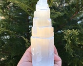 6 quot Selenite Iceberg Selenite Tower 6 - 6.25 Weight 15.5 oz 1 lb