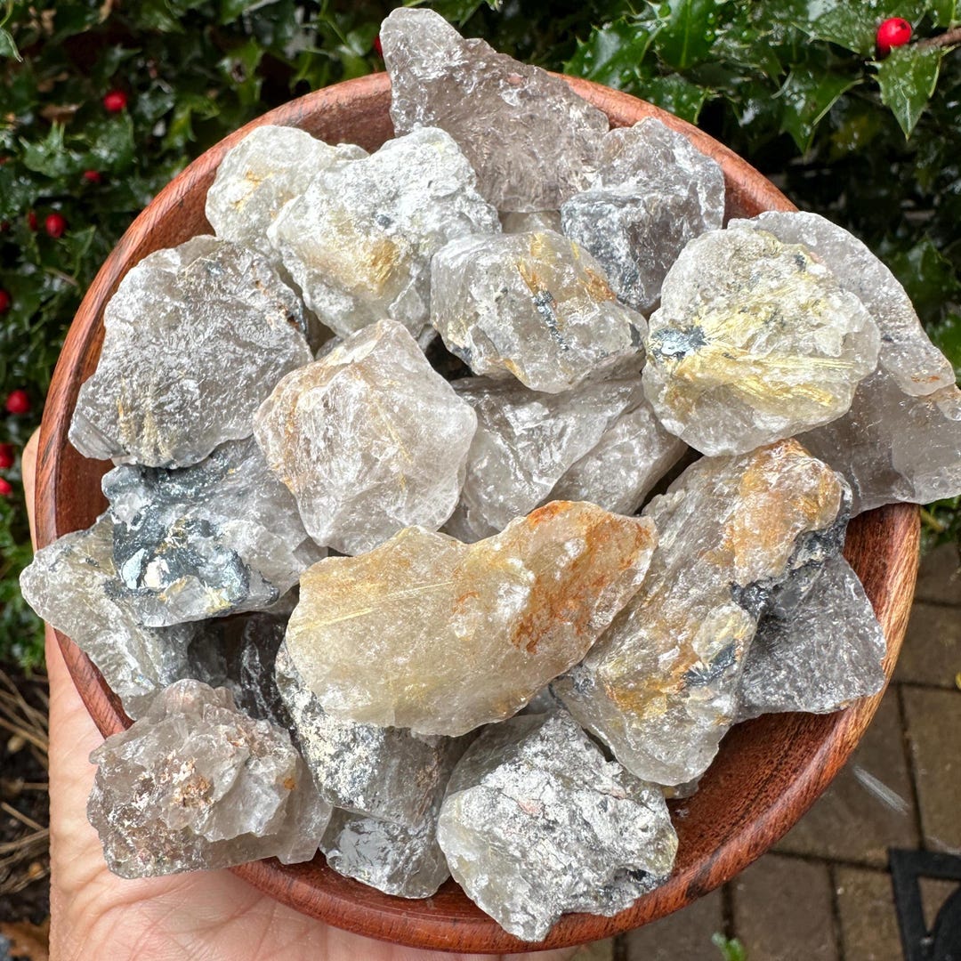 Raw Golden Rutile Quartz Crystal Crown Chakra Master Healer - Etsy