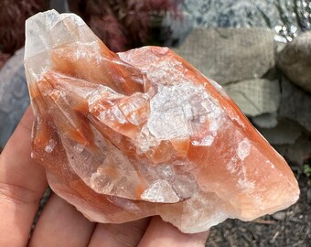Red Calcite Raw Crystal: Solar Plexus Chakra Stone