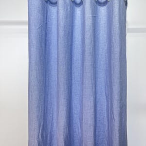 Customizable Linen Curtain Panel: Light Filtering Drape, Grommet/Tie Top