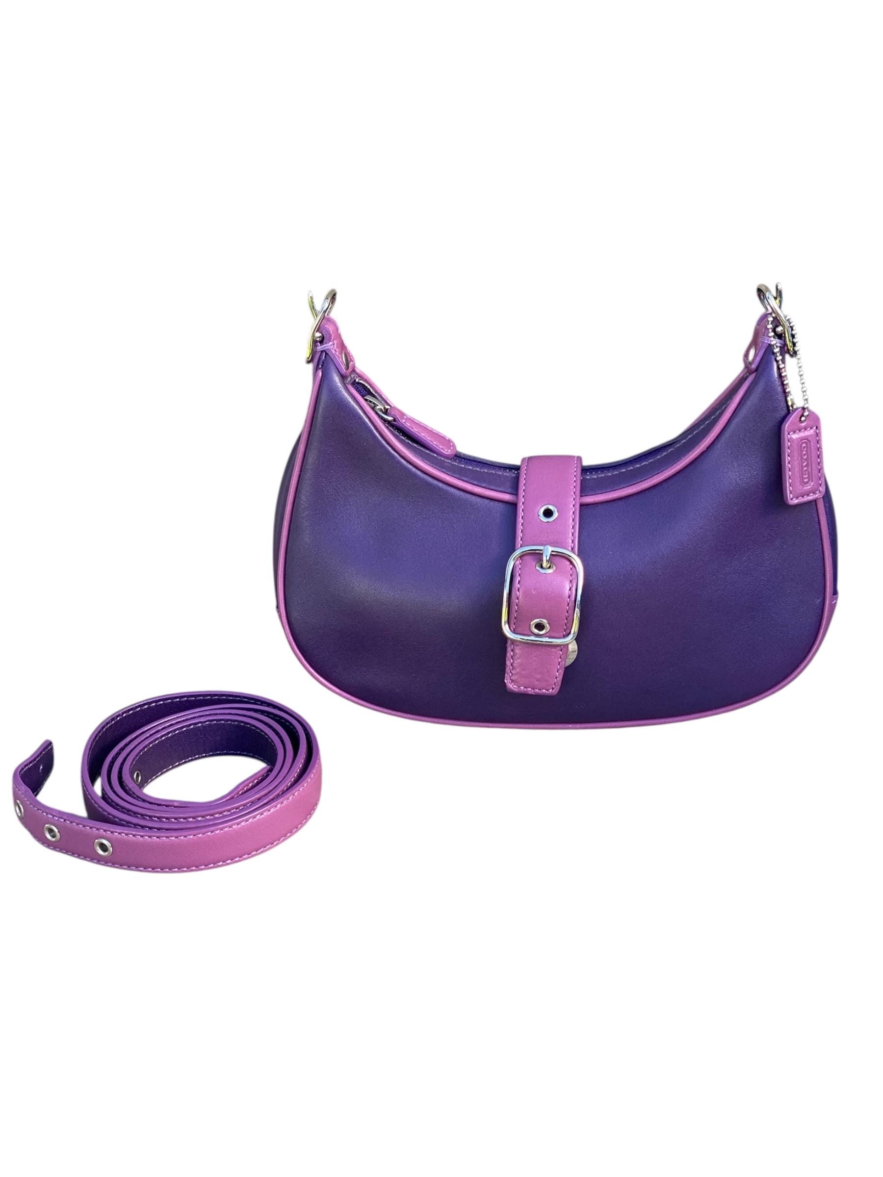 バッグ Coach Baguette Hampton Semi Demi Purple Coach Baguette Hampton Semi Demi purple Coach Baguette Hampton