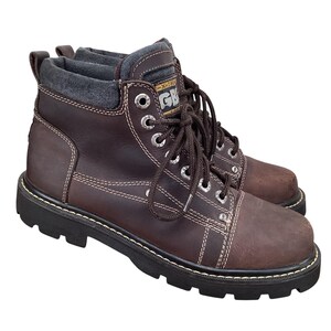 GBX Shoe Boots Punk Brown Leather Chunky Lace Up 041517 Men\'s Size US 12 M Gbx brown leather chunky - Gem main image 3