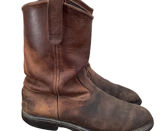 Vintage Tan Suede Roughout RED WING 2965 Hawthorne Abilene Leather