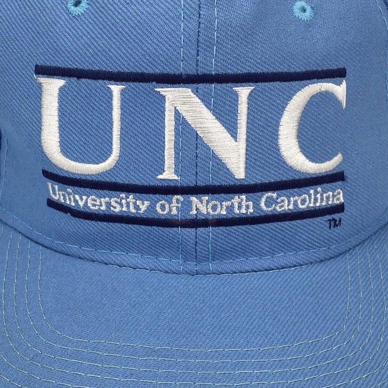 UNC North Carolina Tar Heels The Game Snapback Hat Split Bar Spell Out image 2