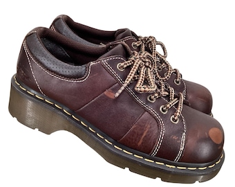 Unworn Y2K Dr. Marten's Melissa Chunky Brown Oxford Platform Shoes Women's Sz 9