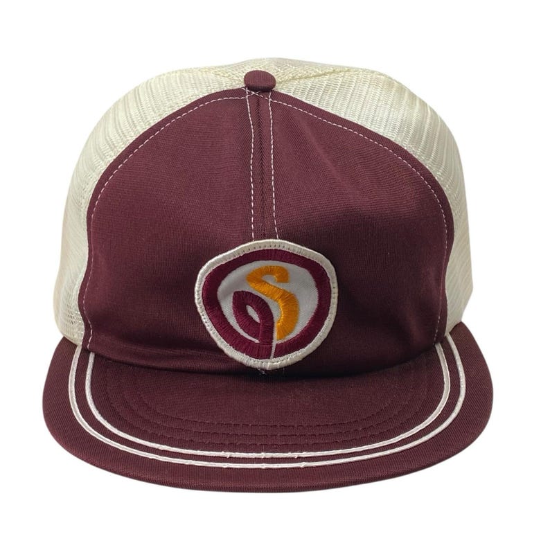 Vintage Nomad Syngenta Seed Patch Snapback Trucker Mesh Back Hat image 1