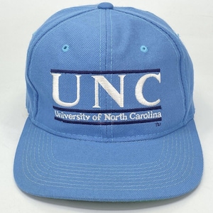UNC North Carolina Tar Heels The Game Snapback Hat Split Bar Spell Out image 1
