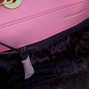 NWT Rebecca Minkoff Edie Woven Medium Crossbody Bag Rose Pink image 19