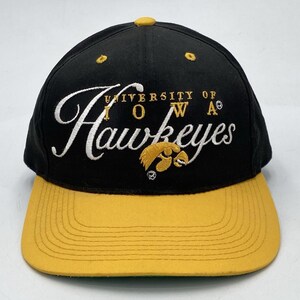 Vintage Signatures University of Iowa Hawkeyes Snapback Hat Spellout Script Logo