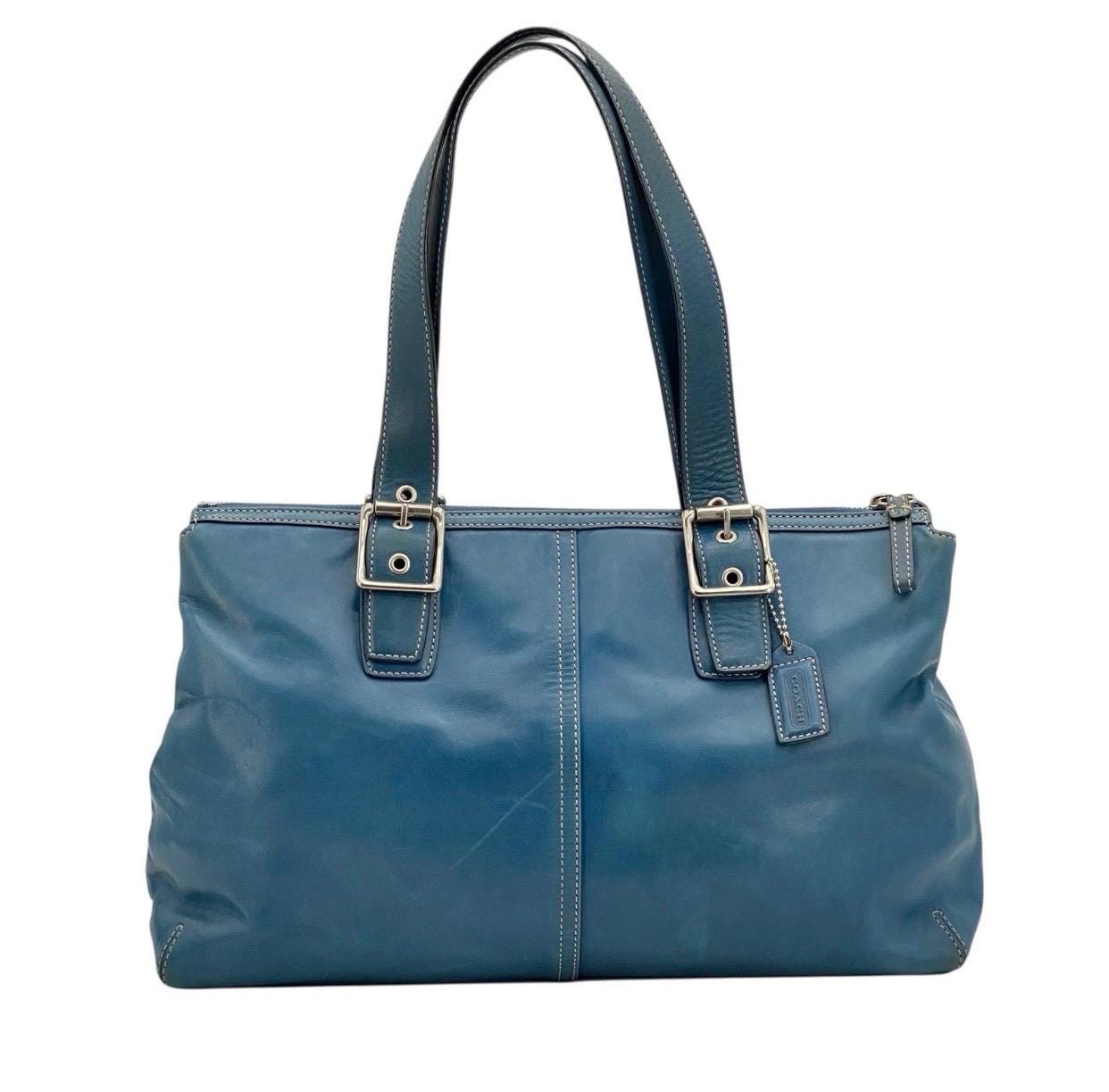 Blue Coach Satchel - Etsy