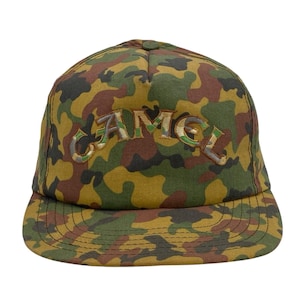 Vintage Camel Snapback Trucker Hat Camo Camouflage Gesticktes Logo (H2)