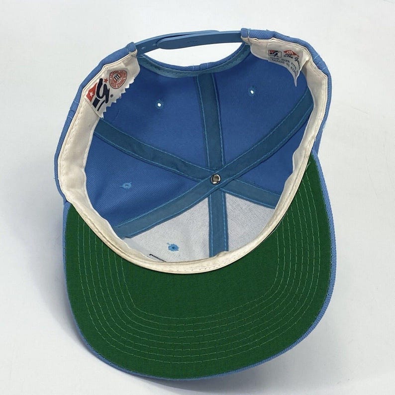 UNC North Carolina Tar Heels The Game Snapback Hat Split Bar Spell Out image 8