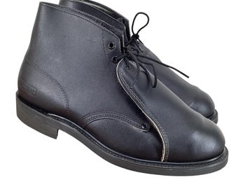 Lehigh Black Leather Chukka Safety Toe Work Boots Shoes USA Made Sz  10 EEE