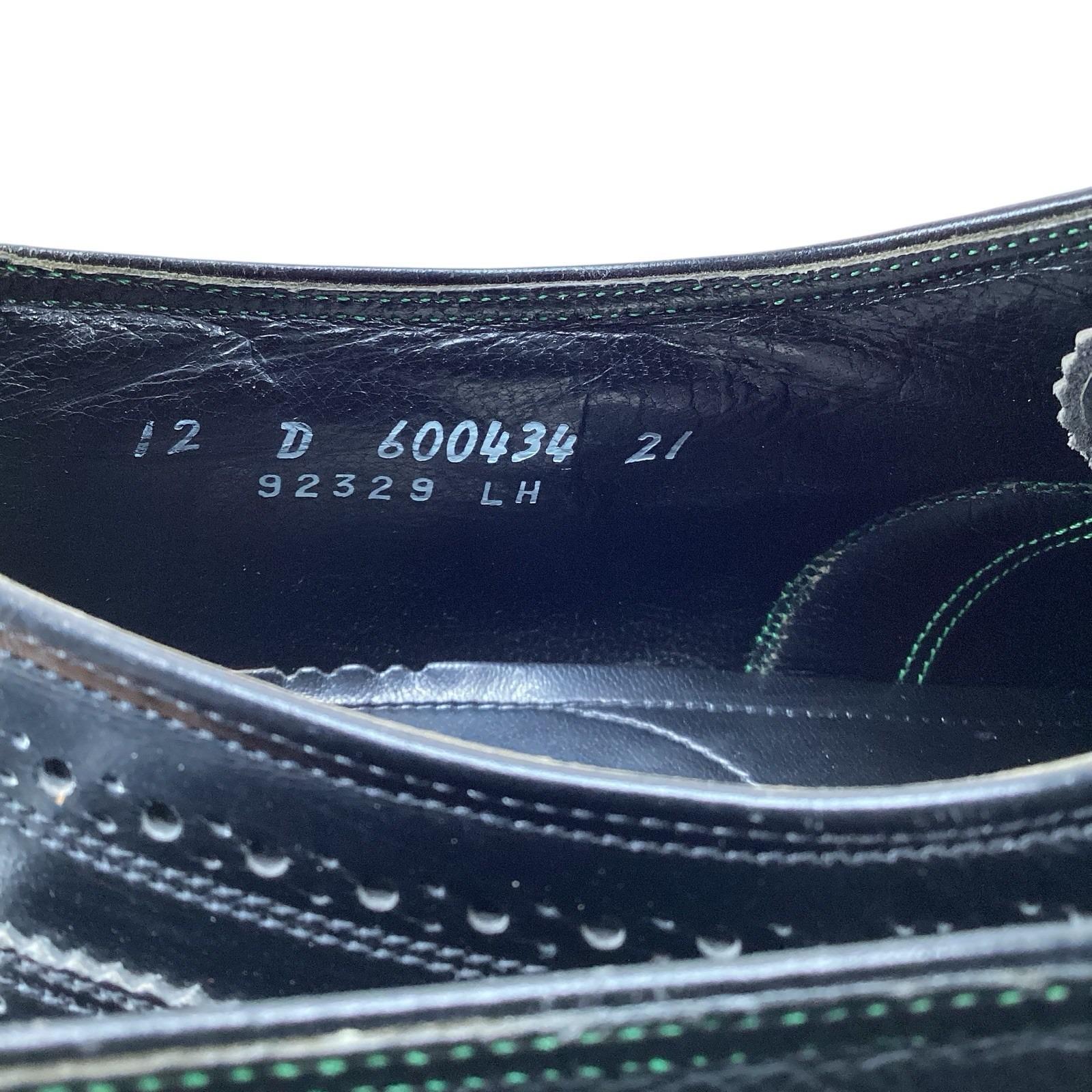 Vintage Florsheim Imperial Black Wingtips 92329 Size 12 D Made in