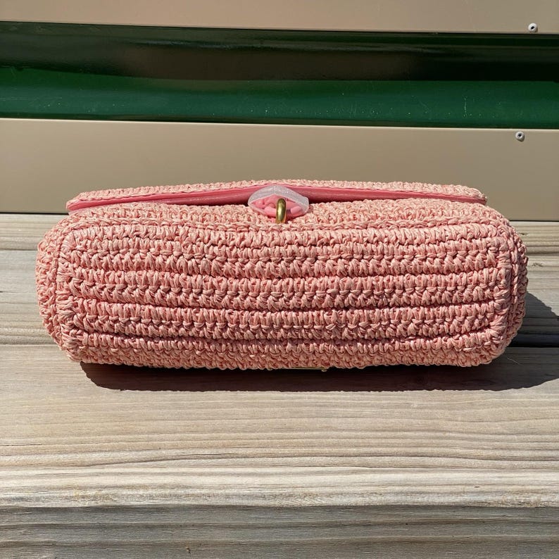 NWT Rebecca Minkoff Edie Woven Medium Crossbody Bag Rose Pink image 6