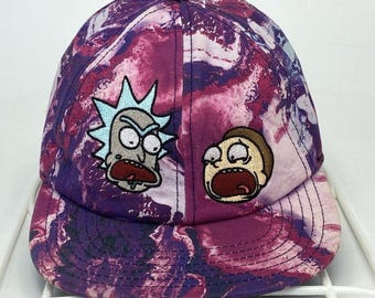 Rick and Morty Strap Back Hat Colorful Adult Swim Cartoon Network Bioworld