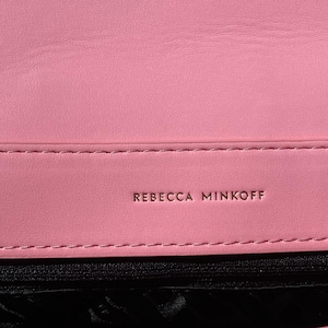 NWT Rebecca Minkoff Edie Woven Medium Crossbody Bag Rose Pink image 16