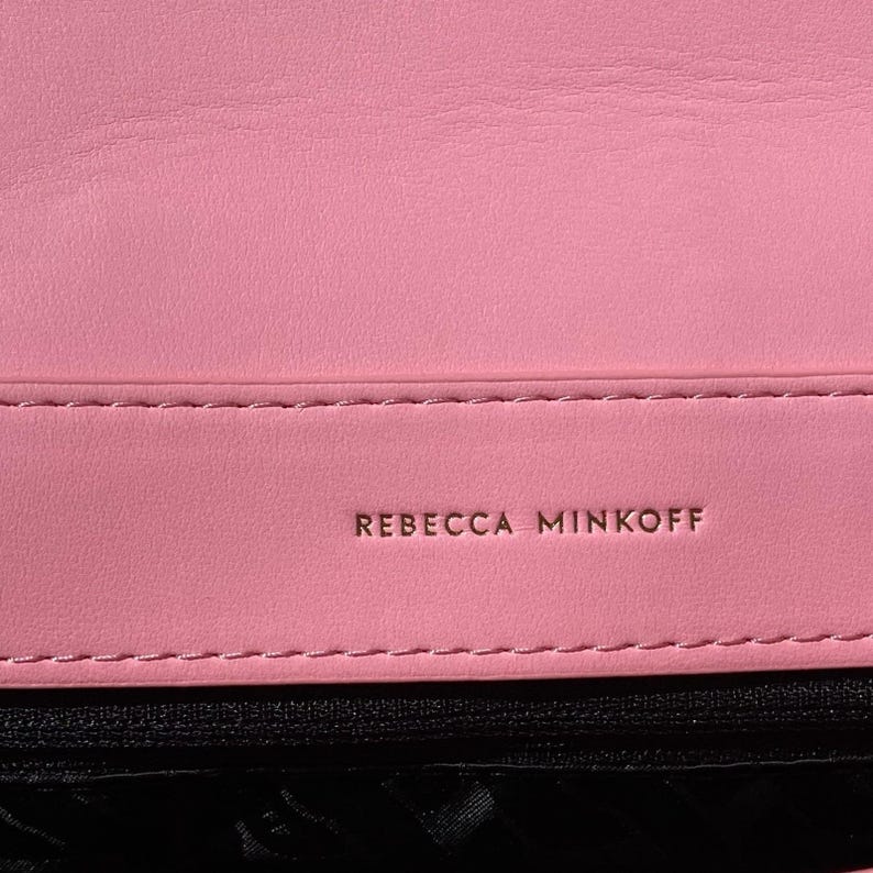 NWT Rebecca Minkoff Edie Woven Medium Crossbody Bag Rose Pink image 16