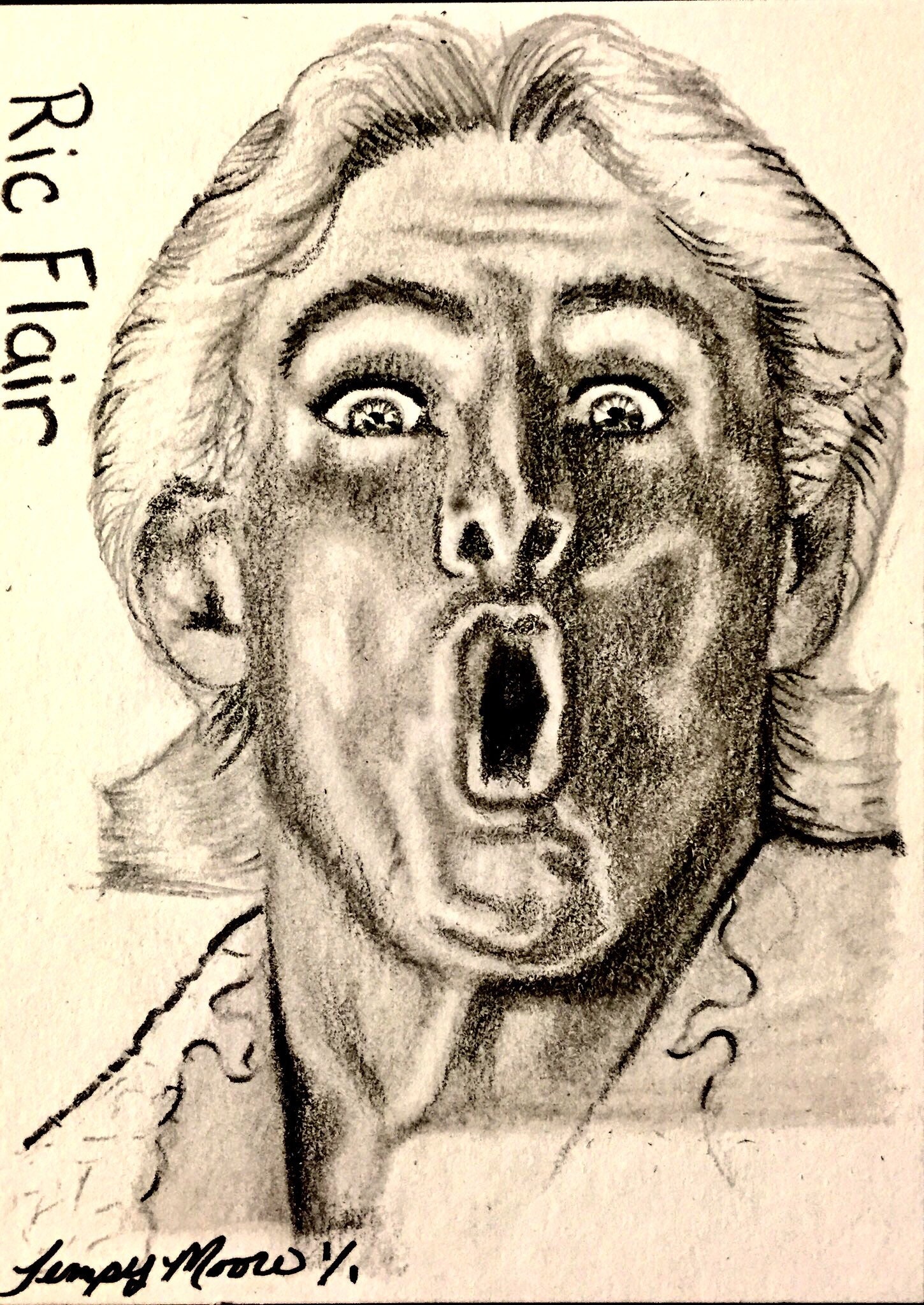 moore custom design on Custom Art Sketch Card Drawing By Artist Tempy Moore Etsy