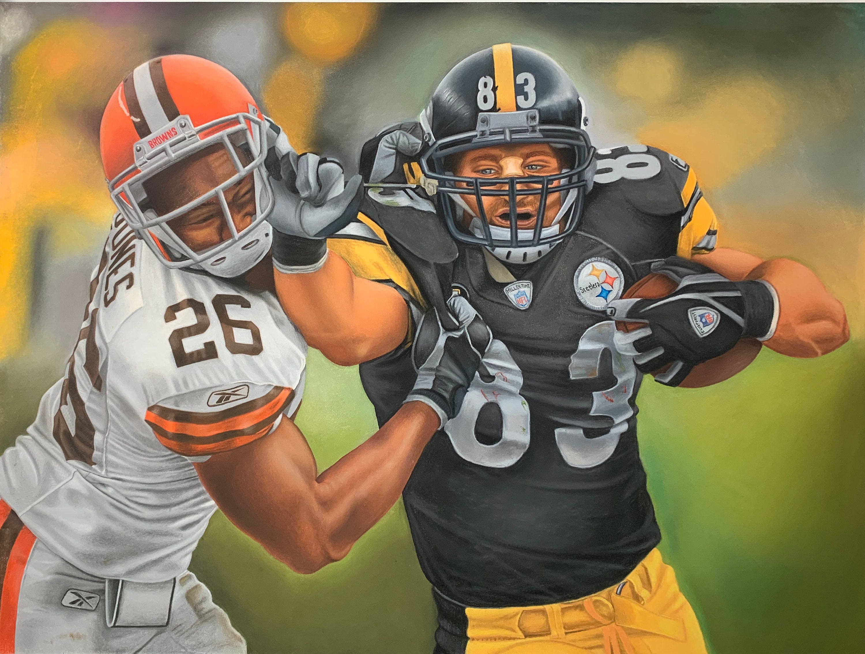 Pittsburgh Steelers Artwork Heath Miller Football Print by - Etsy