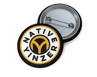 Native Yinzer Pin Button | Round Pittsburgh Pride Lapel Pin