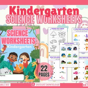 Printable Science Worksheets for Kindergarten