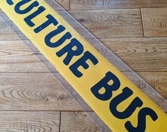 CULTURE BUS - Vintage London Bus Blind