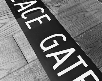 PALACE GATE (KENSINGTON) - Vintage London Bus Blind