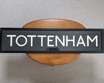 TOTTENHAM - Vintage London Bus Blind (Large)