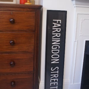 FARRINGDON STREET - Cieco per autobus vintage londinese