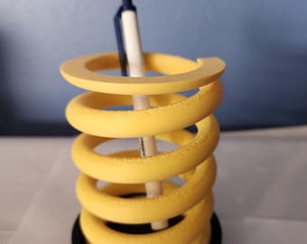 Spring Pen and Pencil Holder, Toothbrush Organizer