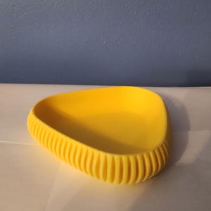 3D Printed Modern Catchall Tray: Home Organization Yellow
