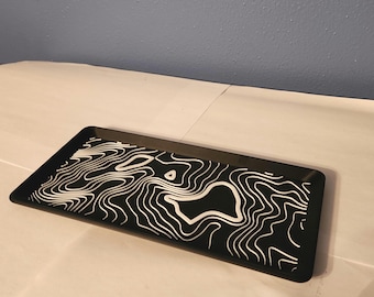 3D Printed Topographic Catchall Tray: Home Organization