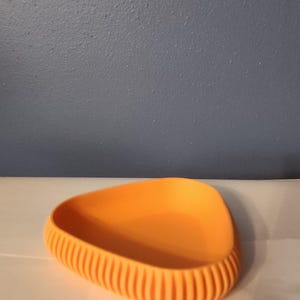 3D Printed Modern Catchall Tray: Home Organization Orange