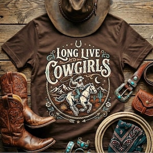 Cowgirls Shirt • Country Song Inspired Tee • Western Rodeo Graphic Tee • Southern Country Music Shirt • Cowgirl Aesthetic Top