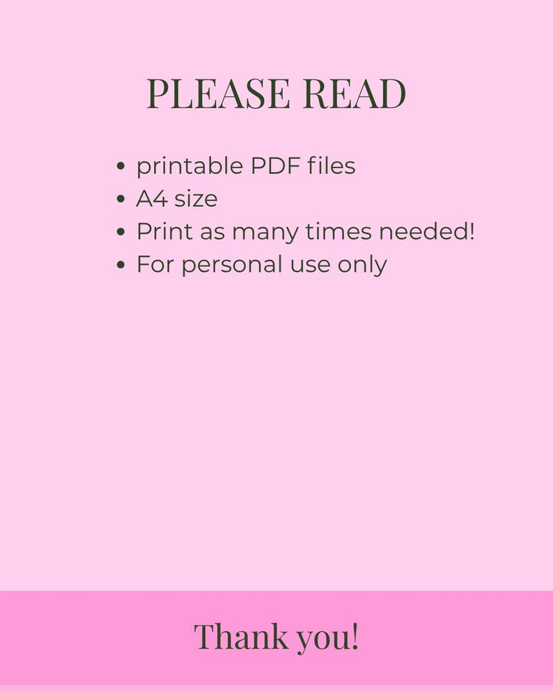 Daily Planner Printable A4 | Pink Aesthetic Planner | Minimal Daily ...