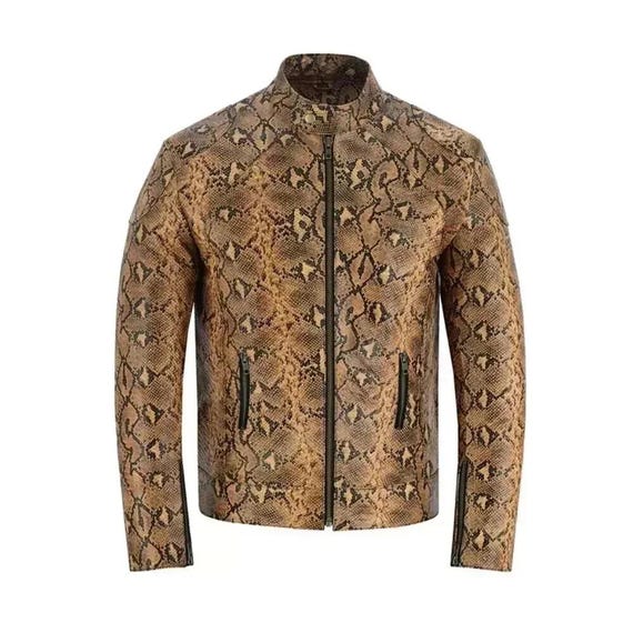 Motorcycle Jacket Mens Cheetah Print Leather Jacket Buy Men's