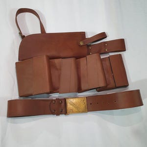 Death Watch Mandalorian Belt with 4 Pouches & Holster – Star Wars Armor Cosplay Costume Accessory