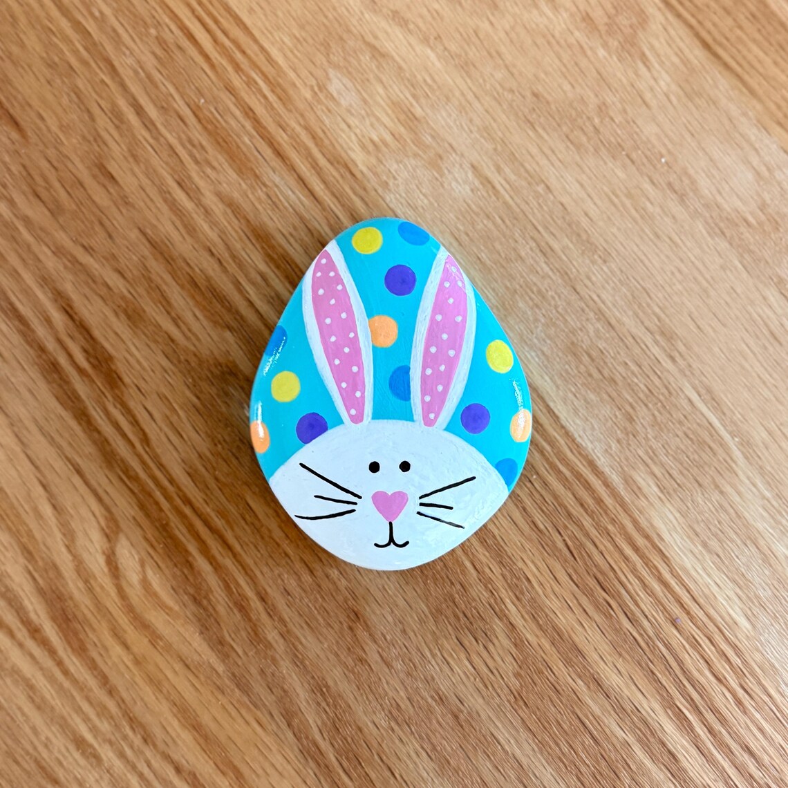 Easter Bunny Rocks: Colorful Hand Painted Stones - Etsy
