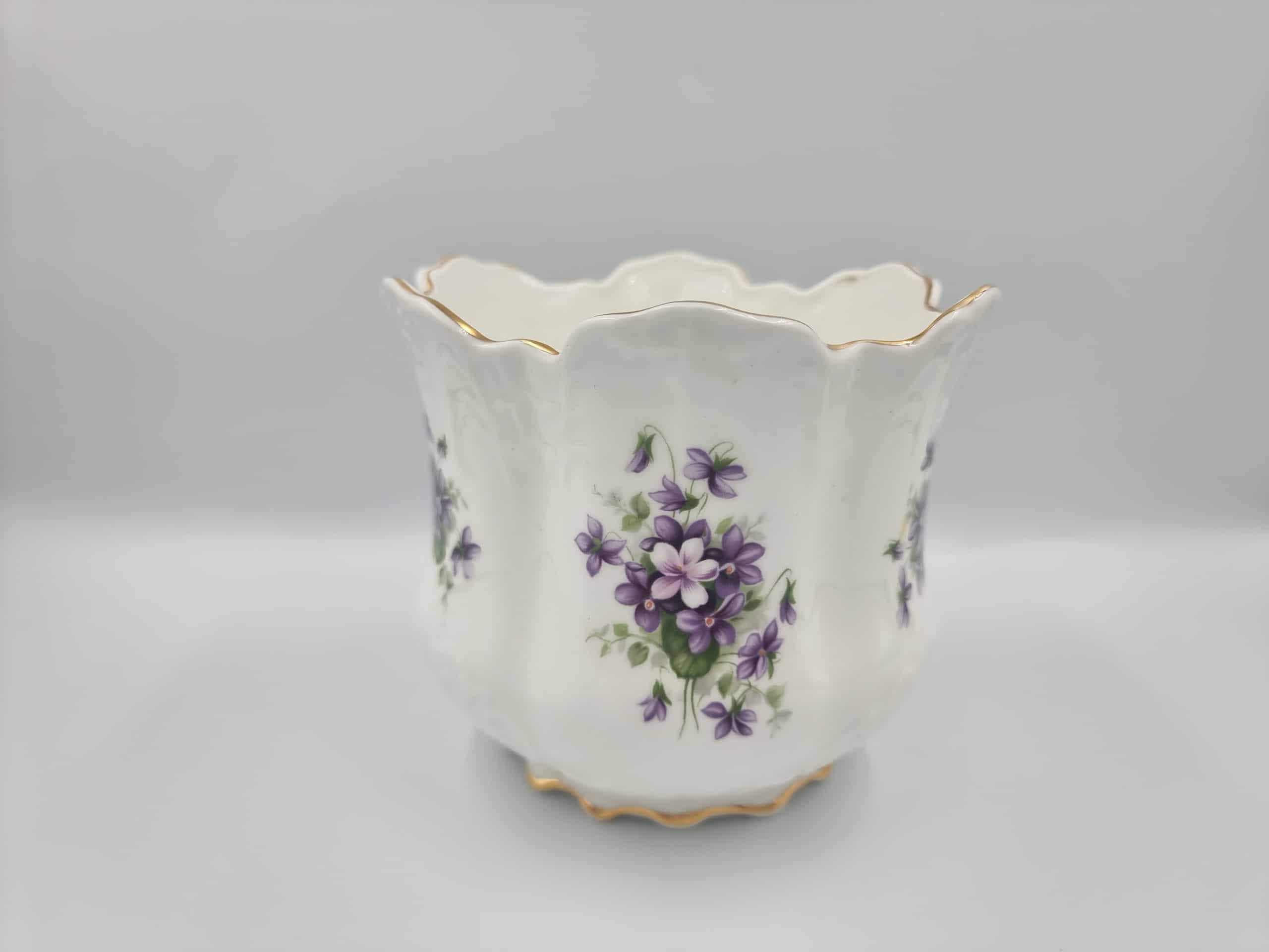 AYNSLEY English violet 陶器 Vintage Aynsley November Violet Fine