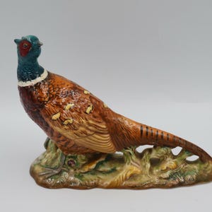 Vintage Beswick Pheasant Figurine No. 1226, English Ceramic Bird, Hand Painted Wildlife Figure, 19 cm