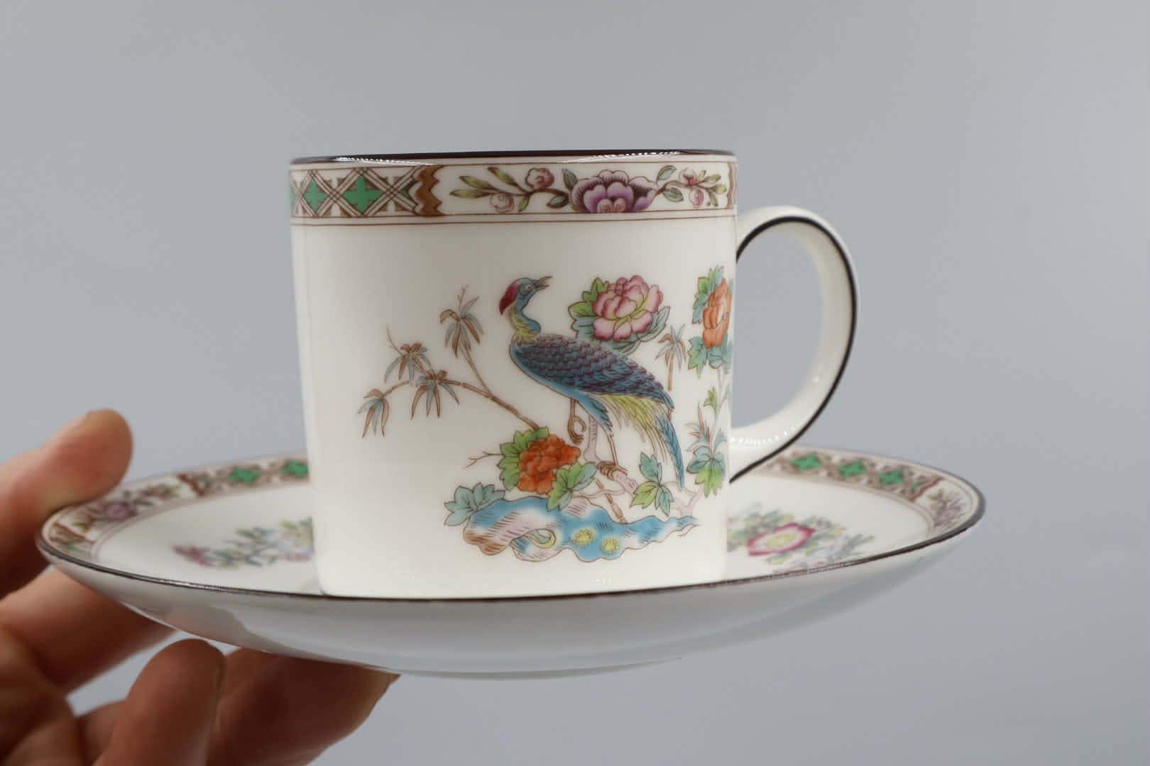Wedgwood Kutani Crane Bone China - Etsy
