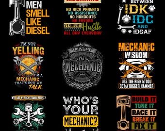 27 Mechanic Bundle Png,  Mechanic Tools Png, Funny Mechanic Quotes Png, Mechanic Shirt Png,  Mechanic Png Bundle, Vintage Auto Repair Png