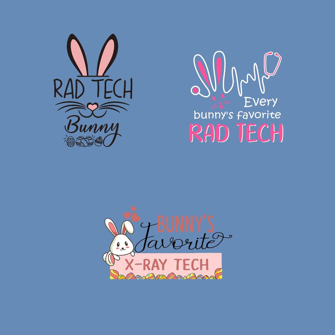 Easter Radiology Png, Rad Tech Easter Day Png, Bunny's Favorite Rad ...