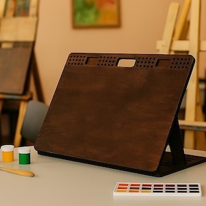 Drawing board, Drafting table adjustable, Portable lap easel, Table lap easel, Wooden easel, Wooden writing table, Easel for painting