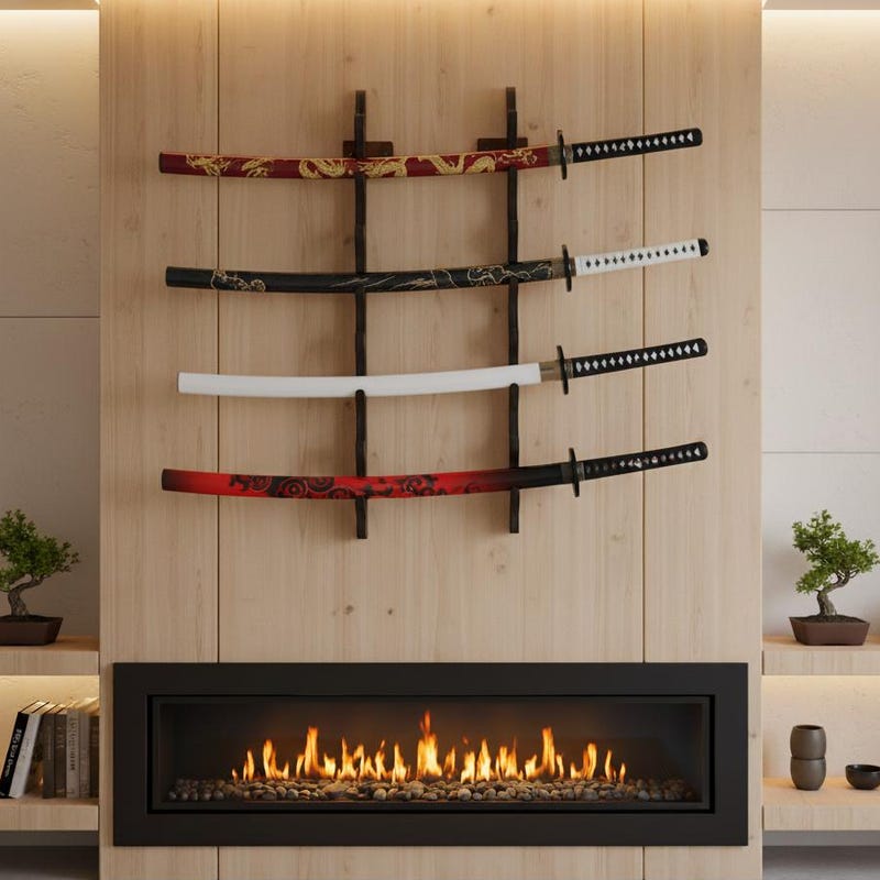 Katana Rack Wooden Katana - Etsy
